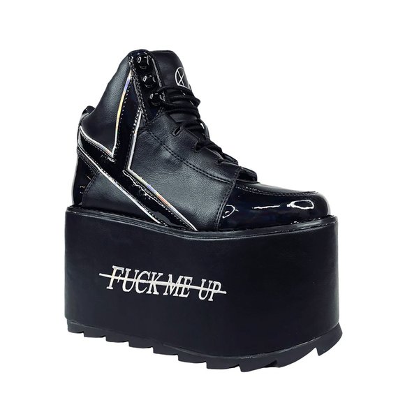 YRU X Alison Wonderland Qozmo Platform Sneakers - Picture 3 of 8